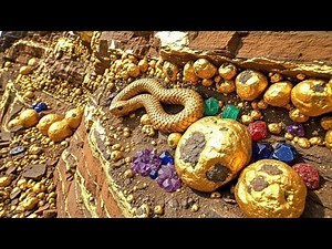 Digging for Treasure worth Million Dollar of Gold Nuggets, Unbelievable Hunting Gold