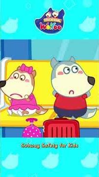 Wolfoo & Lucy Learn Subway Safety for Kids #shorts #Wolfoo #Lucy