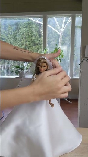 Gorgeous Wedding Gown for Doll ❤️ DIY Glamorous Bridal Party Dress for Barbie