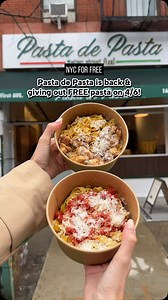 113K views · 159 reactions | Pasta de Pasta is back & giving out FREE...