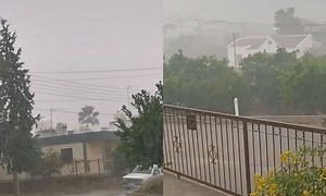 Heavy rain and storms sweep across Cyprus