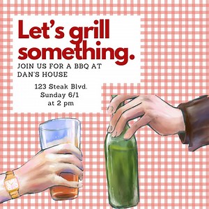 Summer BBQ Invitation (editable Digital Download) - Etsy