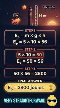Gravitational Potential Calculation - Energy Stores #gcserevision #gcsephysics #energystores #scienc