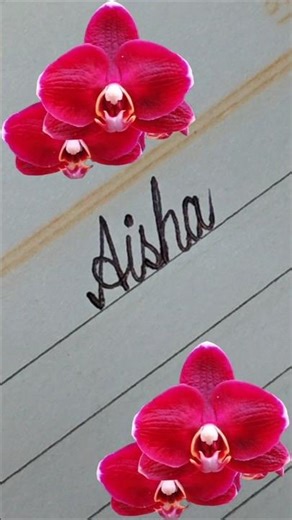 Writing Aisha in Cursive ✍️ | Beautiful Handwriting | Comment Your Name