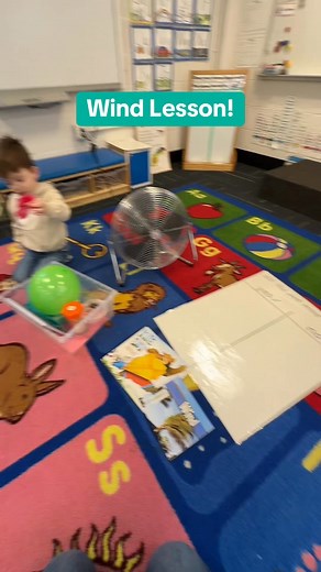 Weather season has begun 🌦️ Today’s wind test: we read the nonfiction book Wind, switched on a fan, guessed whether each object would move, then sorted results to a YES or NO side. Book? No movement. Balloon and tissue paper? Big yes. Quick setup, clear science spark! | Preschool Vibes