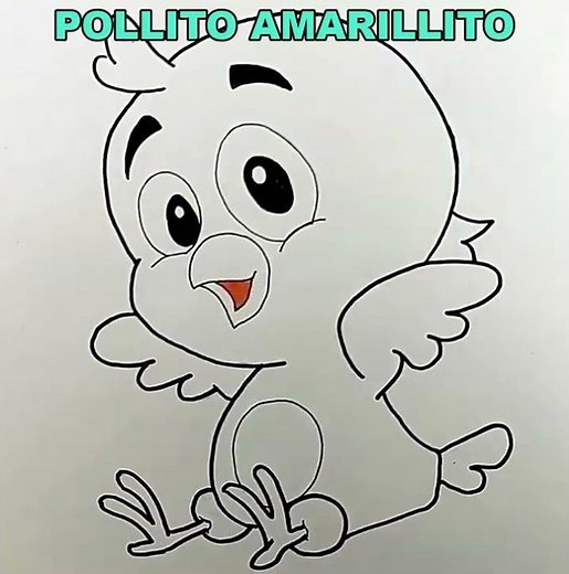Dibujamos y Coloreamos al Pollito Amarillito de Gallina Pintadita | Dibujos para niños