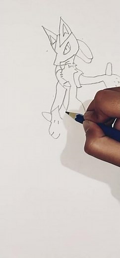 How to draw LUCARIO #artist #drawing #stepbystep #easy #lucario #sketch #pokemon #shorts @Ibsam Arts