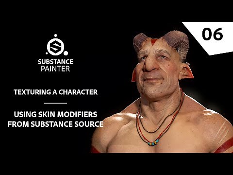 Texturing Characters in Substance Painter - Skin modifiers from Substance Source | Substance 3D