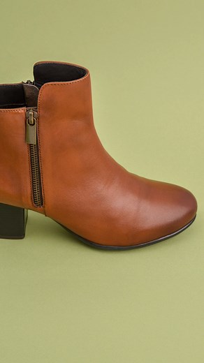 Say hello to your new winter must-have: the Green Cross Double Zip Ankle Boot for Ladies! Made with sleek, soft Sheep Nappa leather, and a 60mm block-heel, comfort is assured, as it shapes to, and supports your foot. Featuring a Double Zip for extra security, easy slip-on, and that extra touch of style! Try it for yourself from your nearest Green Cross or GX&Co store! #W24 #GreenCrossSA #GXAndCo #LoveBeingInYourShoes #Formal #Casual #Ladies #AnkleBoot #Boots | Green Cross Shoes