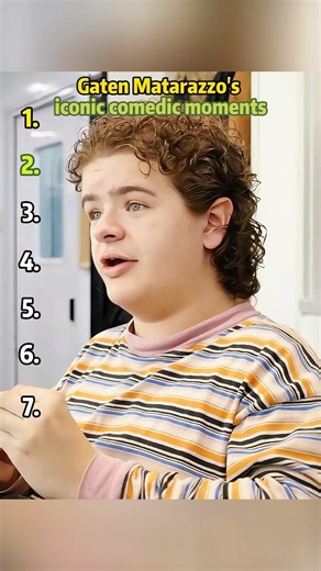 Gaten Matarazzo's iconic comedic moments.#funny#GatenMatarazzo#celebrity#foryou