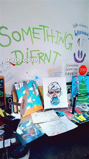 Today is the last day of the deal in my shop! If you go to Difrnt.etsy.com you'll find that every single item in the store is marked down 25% off! Difrnt original paintings and cardstock prints for sale!! Message me for questions or details 🤙 #art #sale #fyp #foryoupage #diy #supportlocal #supportsmallbiz #artist #fy | Something Difrnt