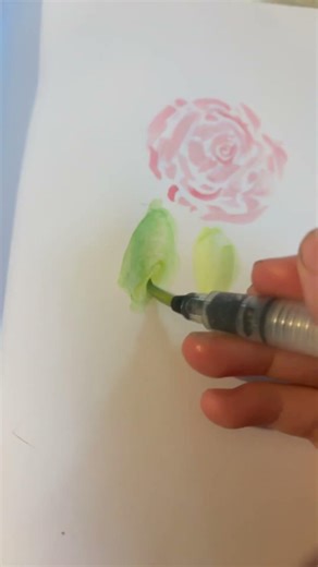 My first time using watercolor pencils