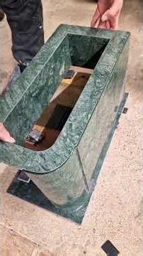 Marble basin with curved feature and drawer all made from only marble #creative #craftsmanship