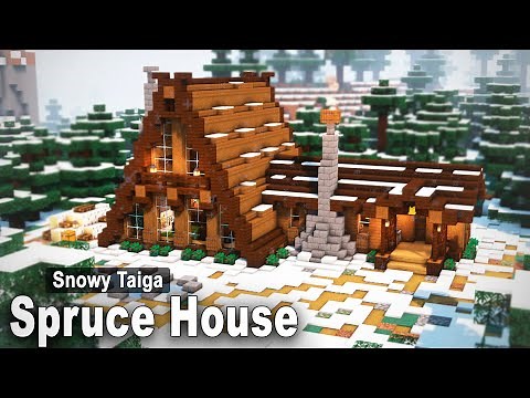 Minecraft: How to build a Winter Spruce House | Easy Tutorial
