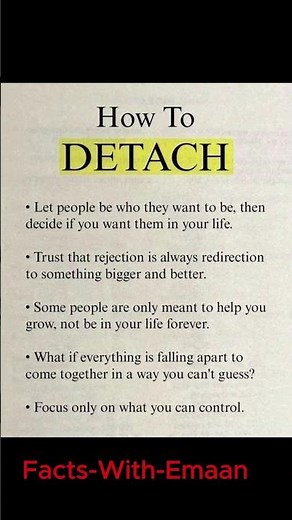 How To Emotionally Detach From People & Protect Your Mental Peace | Life Lessons