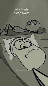 1.6M views · 46K reactions | why I hate sleep overs #funny #ricoanimations | Rico Animations | Facebook