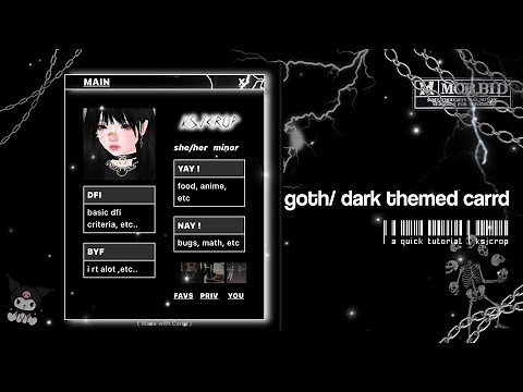 goth / dark themed carrd ★ [ a quick tutorial ]