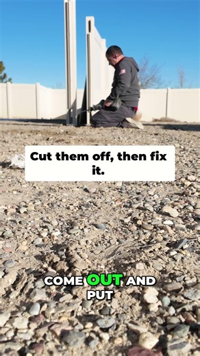 Fence Company Agreement: Cutting & Reinstalling Posts Explained #shorts