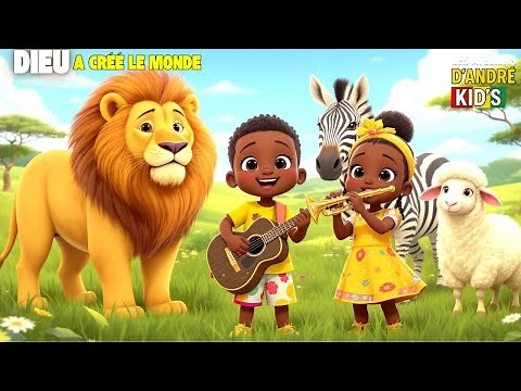 DIEU A CRÉÉ LE MONDE 🌍 | Chant Chrétien Pour Enfants | Louange Afro-Gospel Joyeuse