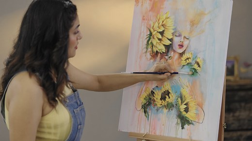Painting with Acrylics: Create an Abstract Portrait | Alika Bhatt | Skillshare