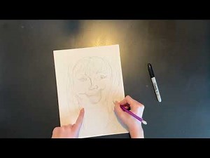 Continuous Line Portrait Drawing