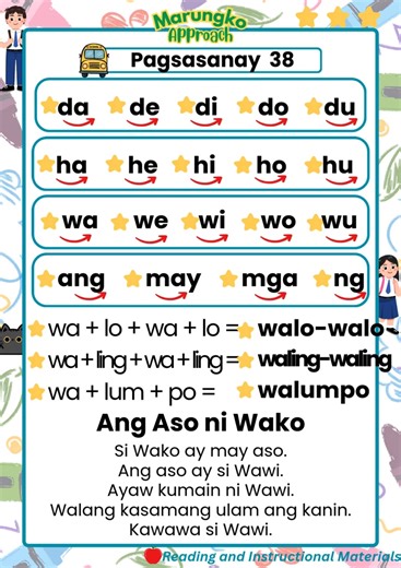 Marungko Approach soft copies in PNG, PDF and MP4 video are available now. | Reading and Instructional Materials