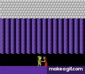 NES Zelda II: The Adventure of Link ending on Make a GIF