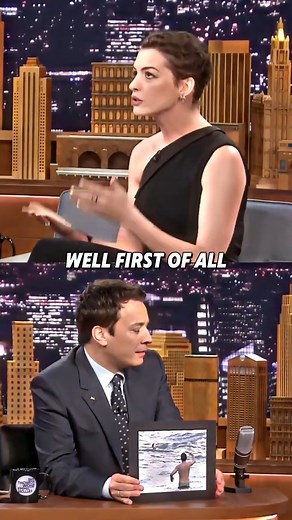 10K views · 517 reactions | Anne Hathaway drowned #interview #star #AnneHathaway #shorts #JimmyFallon | Luther Simonis | Facebook