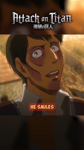 Why Bertholdt Smiled Before Dying😢 #attackontitan #shorts