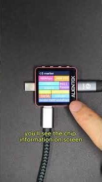 Not All USB-C Cables Are the Same… ⚠️ (E-Marker Test) #alientek #c2 #shorts