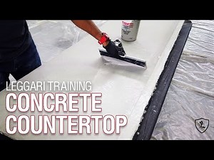 DIY Concrete Overlay Countertop