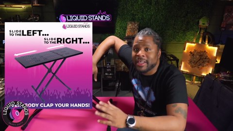 Liquid Stands Piano Keyboard Stand - X Style Adjustable and Portable Heavy Duty Music Stand for Kids and Adults - Fits 54 61 88 Key Electric Pianos - Double Braced Foldable Digital Piano Table Frame