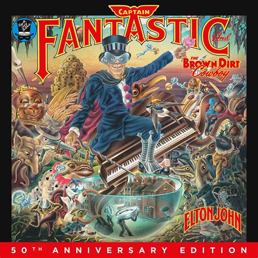 Elton John's Anniversary Reissue of 'Captain Fantastic and the Brown Dirt Cowboy' Is Out Now