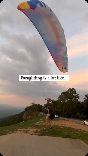 We dare you to try paragliding! Let us show you what it’s like to float on! Book your tandem or lesson today! Link in our bio #thingstodoinchattanooga #visitchatt #northgeorgia #adventuretime | Lookout Mountain Flight Park