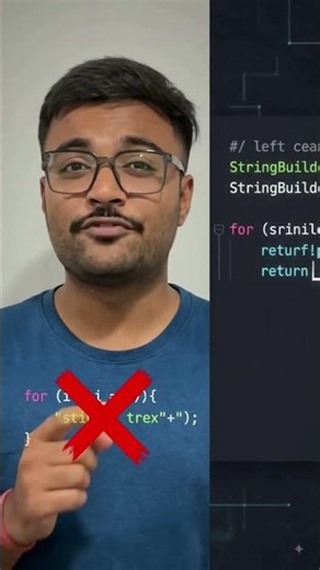 String vs StringBuilder in Java explained in 27 seconds! ⚡ #javatips #programming #shorts#java