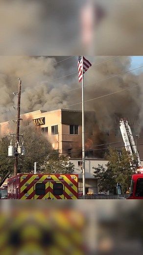 Fire crews battle a three-alarm fire at a west Houston office building | Houston Stringer