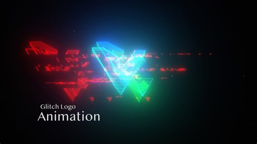 Glitch Logo Animation
