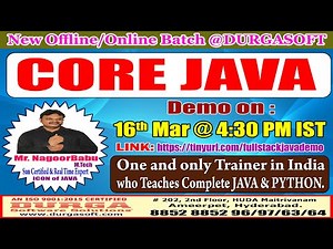 CORE JAVA Offline/Online Training @ DURGASOFT