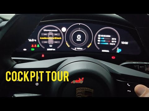 Porsche Taycan Driver’s Display: Steering Wheel Controls & Menus! 🏎️🕹️
