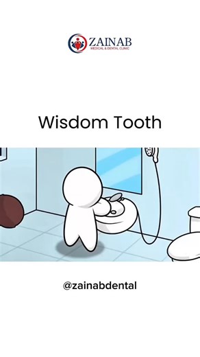 Zainab Medical & Dental Clinic on Instagram: "Why does a wisdom tooth hurt so much? 🦷 Watch this fun cartoon video to learn the real reason and how to fix it! 👉 Visit Zainab Dental for expert care. #ZainabDental #WisdomTooth #DentalCare #ToothPain #OralHealth #DentalTips #HealthySmile"