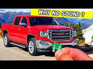GMC SIERRA WHY NO SOUND FROM RADIO SPEAKERS 2014 2015 2016 2017 2018 2019
