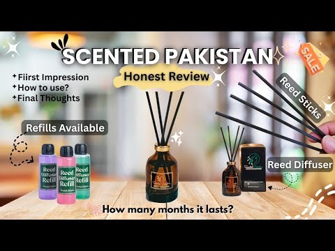 Room Fragrance with Sticks Review | Scented Pakistan Reed Diffuser | Lasts How Many Days?