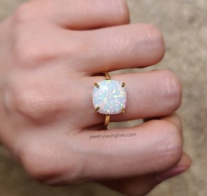 Large Opal Ring, White Opal Ring, Opal Jewelry, White Opal, Unique Opal Ring, White Fire Opal Ring, Unique Large Opal Ring, White Opal Ring - Etsy