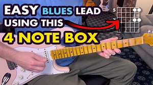 MicroLesson: 070 - A simple 4 note box to play an entire solo - Guitar Lesson