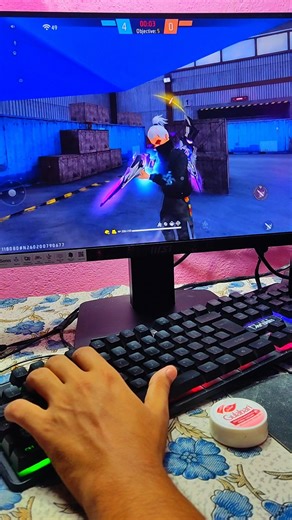 Fire Gaming Keyboard | ⌨️🖱️📱Mix Pro Geek Gamer #freefire#mixpro#geekgamer#keyboardmouse