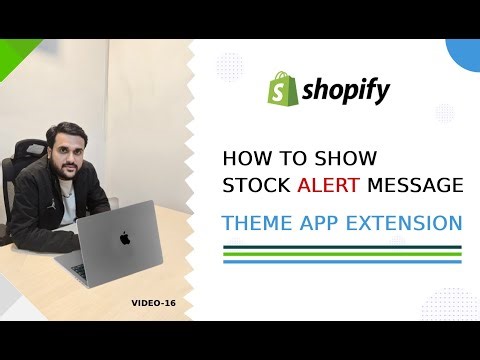 How to Add Stock Alert Message on Product Page in Shopify | Shopify App Development #16