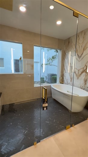 Definition of timeless and elegant ✨ We love working with our designer partners and creating the glass enclosures they envisioned for each project  Whether is a shower , a mirror or a stair rail we put our heart and souls into every project we do 欄 | Signature Glass Solution | Facebook