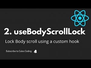 useBodyScrollLock | A custom hook to lock browser scroll in React