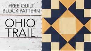 4K views · 182 reactions | Its FREE Quilt Block Pattern Day! This is our third FREE quilt block pattern called Ohio Trail. Once a week for the next 17 weeks we will feature a new quilt block with a FREE Downloadable Quilt Pattern! Check out our new video and click below to get your FREE pattern: https://goo.gl/Bjvgyv | Nancy's Notions | Facebook