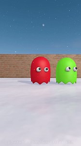 The mysterious disappearance of ghosts 👻👻👻 #shorts #pacman #pacmanvspacman